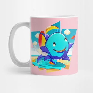 Beautiful baby blue dolphin Mug